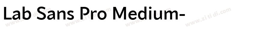 Lab Sans Pro Medium字体转换